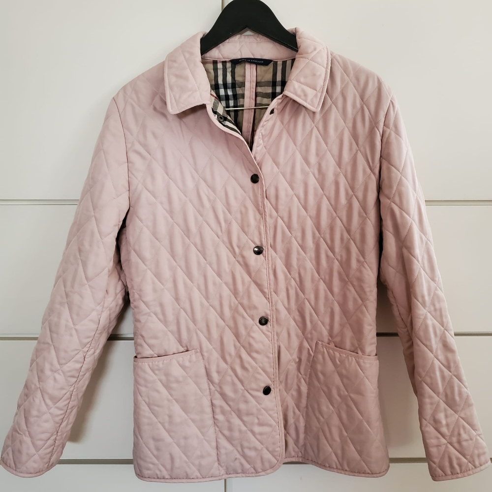 Burberry Quilted Jacket in Blushing Peach
